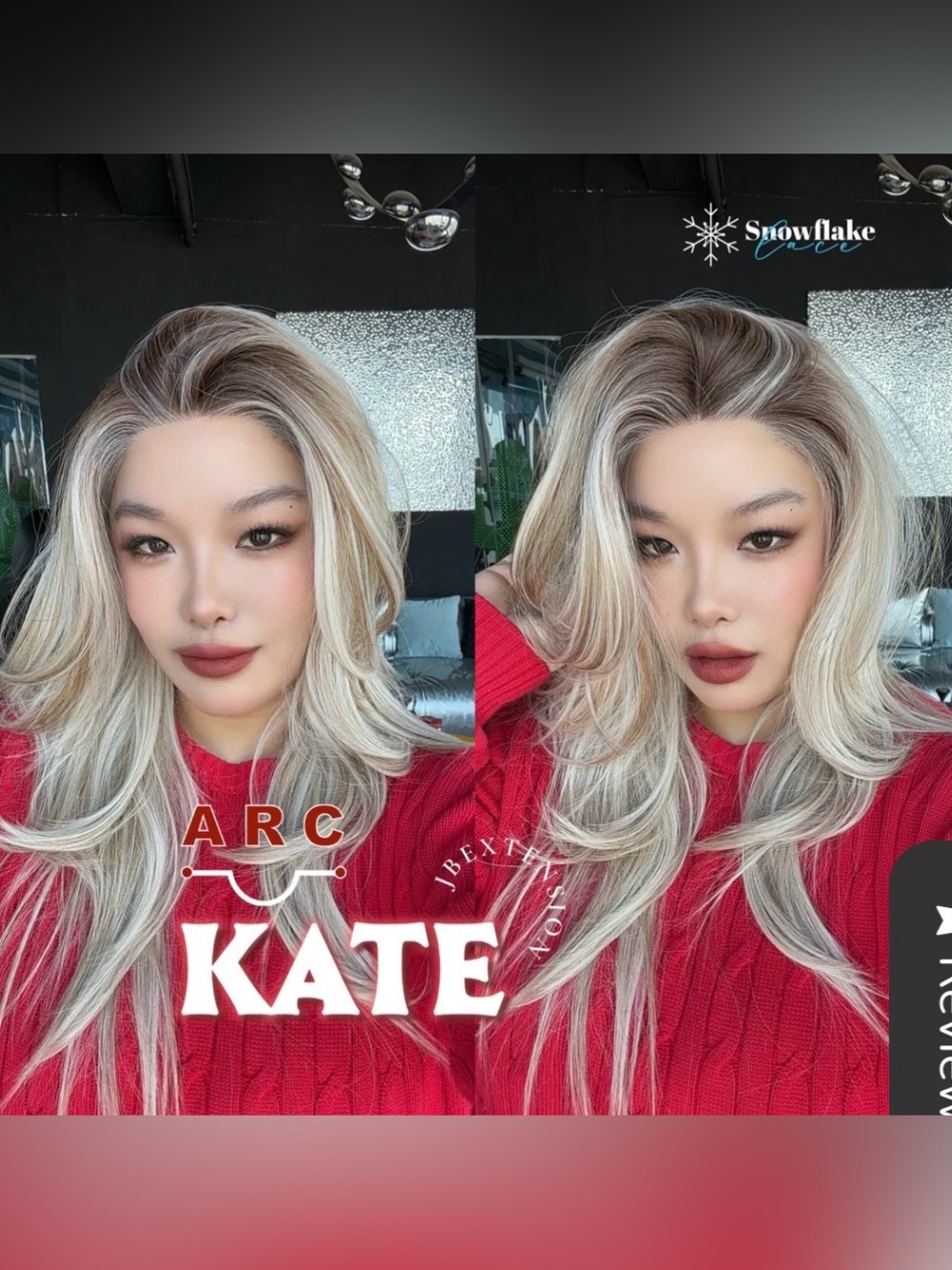 JBExtension Kate Butter Milk 24” Snowflake Lace Wig